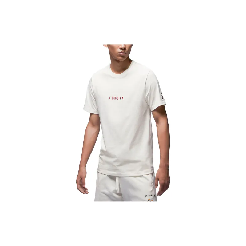 Jordan T Shirt Men's Sail White-3