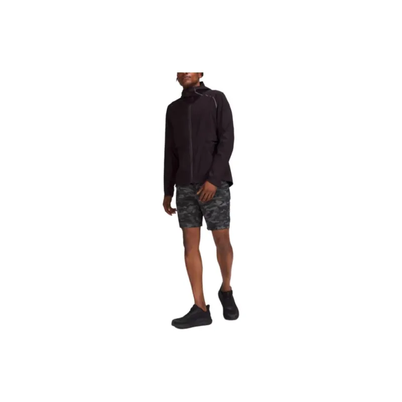 Lululemon Pace Breaker Casual Shorts Men Camouflage Black-6