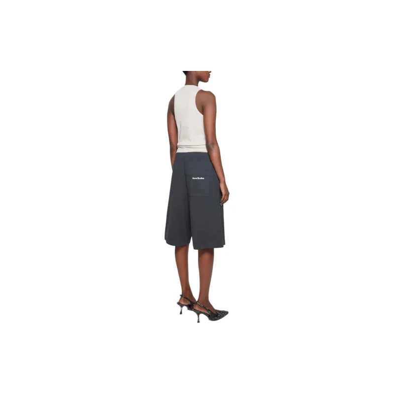 Acne Studios FW24 Sports Shorts Unisex Black-3