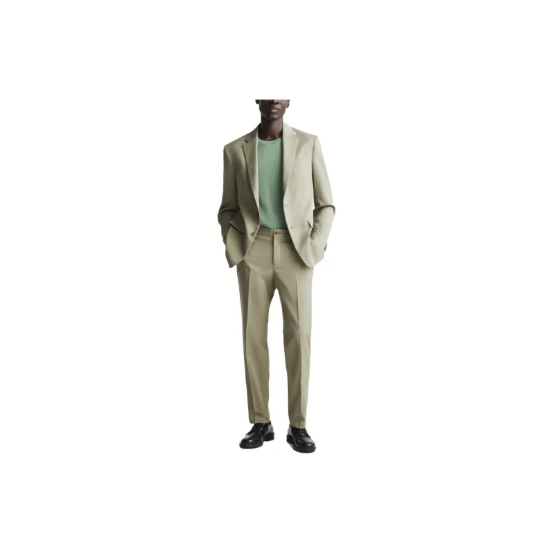 ZARA Suit Trouser Men's Medium Green-2