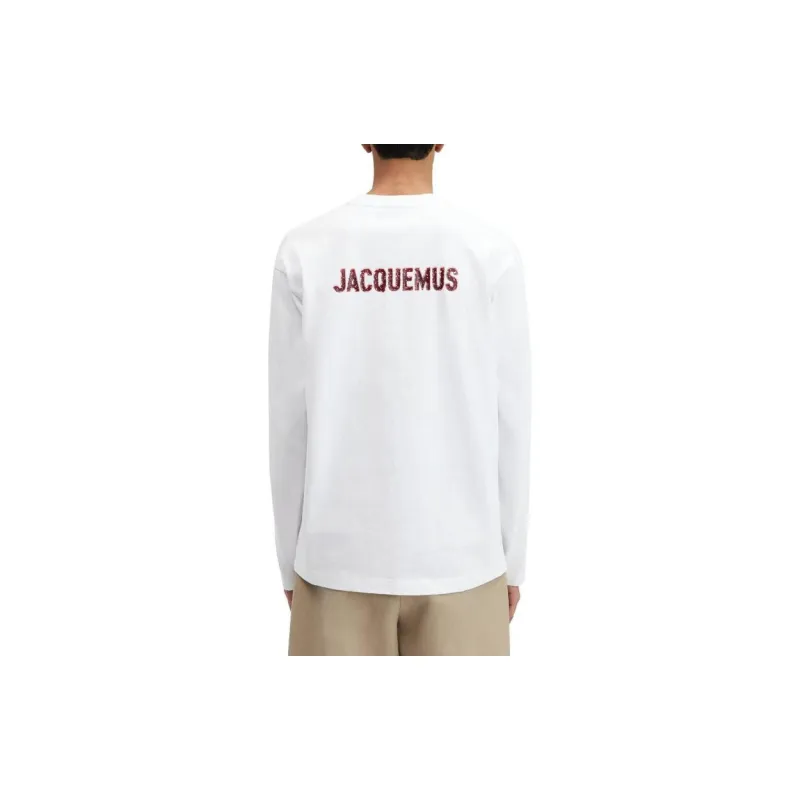 Jacquemus Le Pavane Logo Long Sleeve T Shirt-3