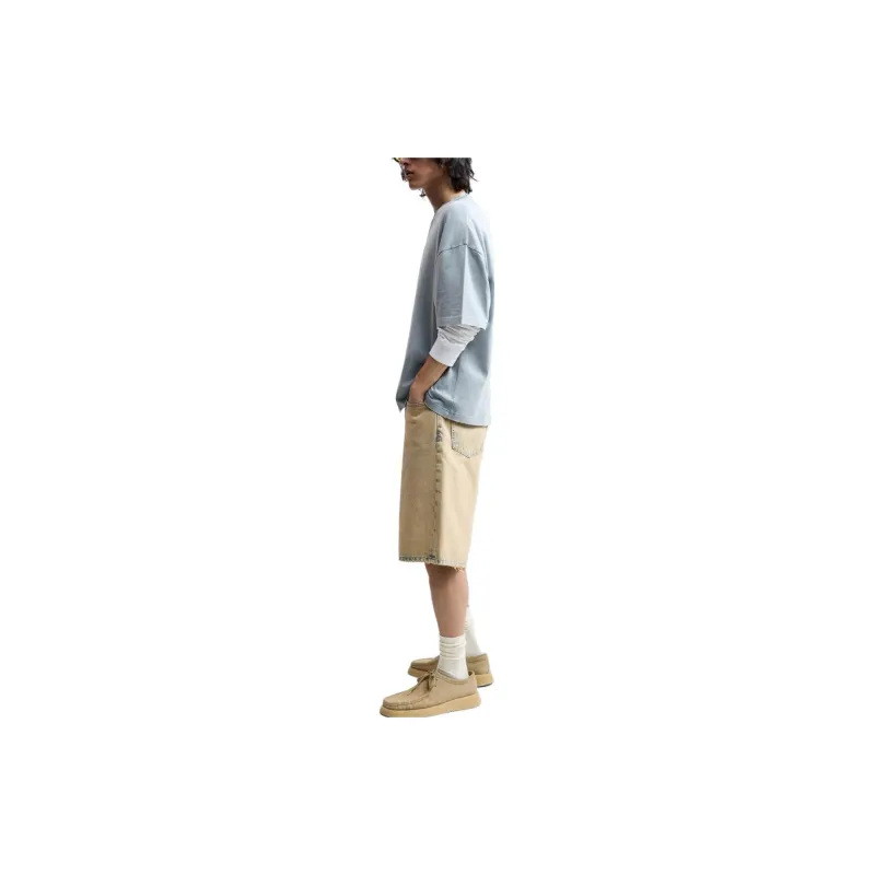 ZARA Denim Shorts Men Gold-4