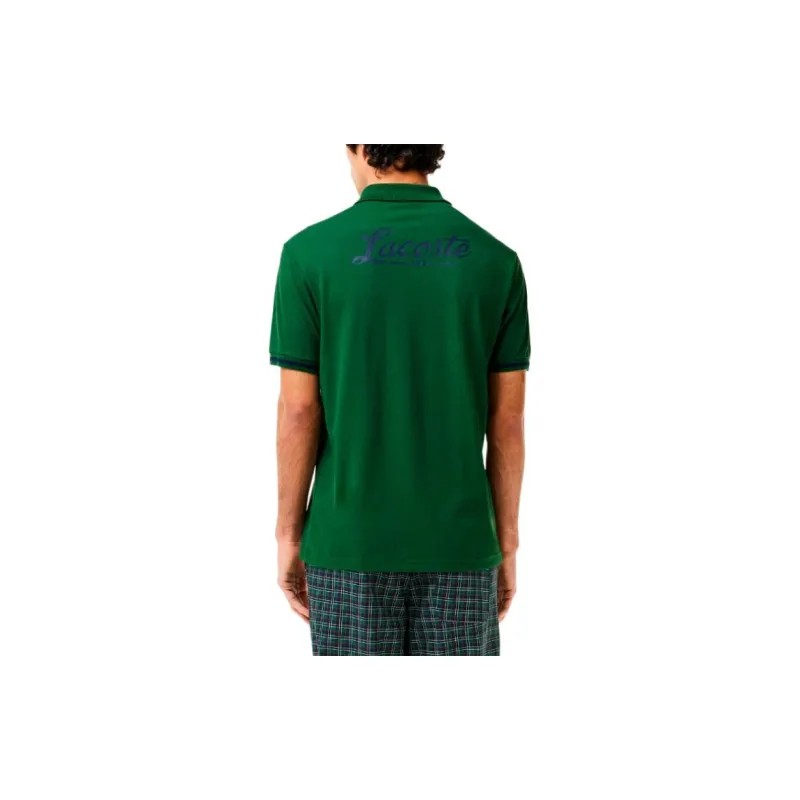 LACOSTE Polo Shirt Men's Dark Green-4