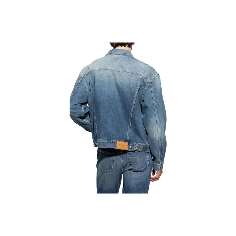 Burberry Denim Jacket Men's Blue-4