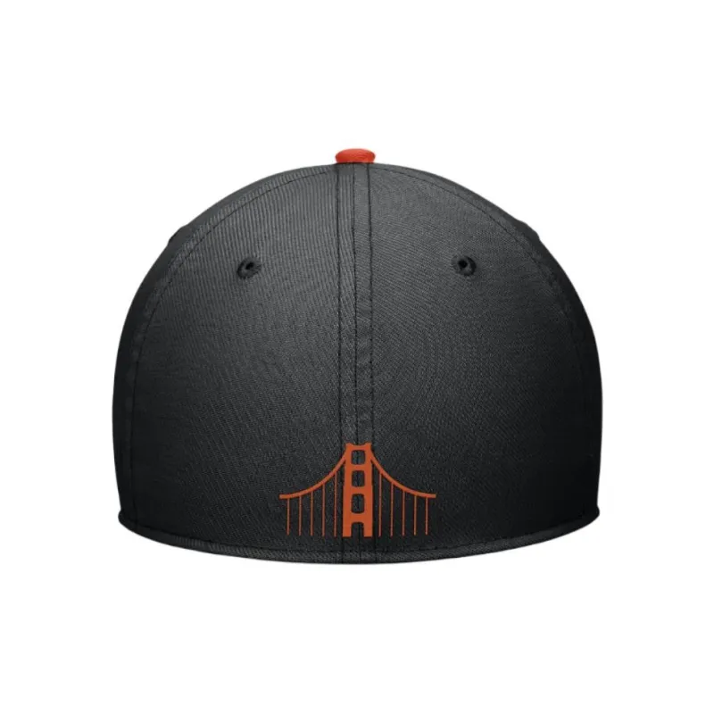 Nike Elastane Baseball Caps Men's Black/Orange-1