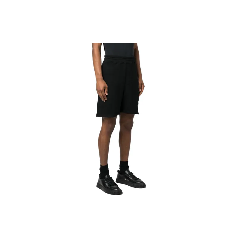 Neil Barrett Thunderbolt embroidered Track Shorts-3