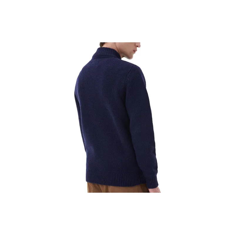 BARBOUR High-neck Buttoned Wool Jumper-3