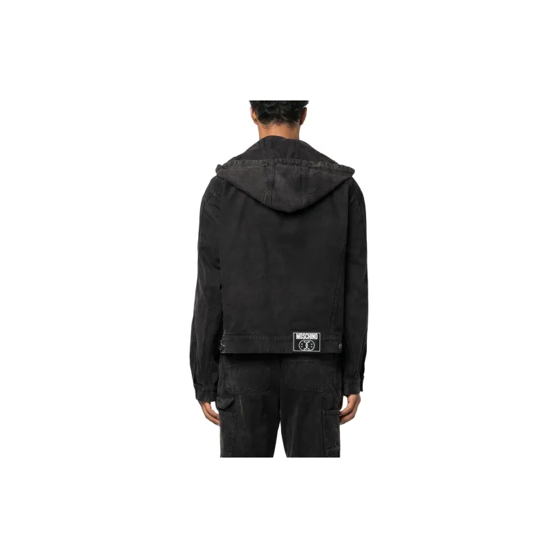 MOSCHINO Denim Jackets Men Black-2