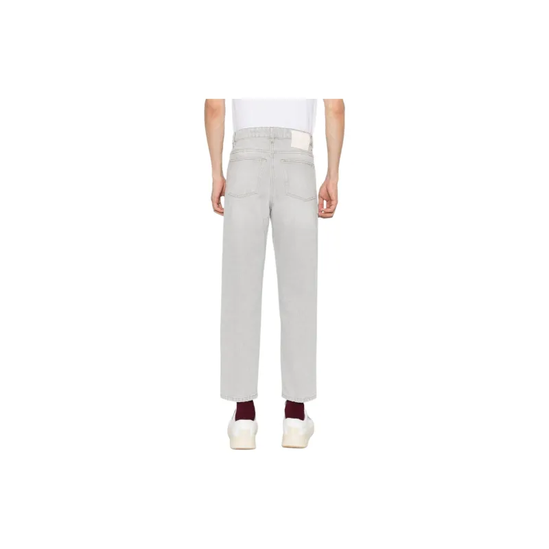 Ami Logo Patch Straight Leg Jeans-2