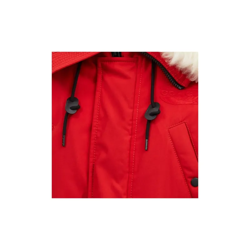COACH Parka Coats Men Red-3