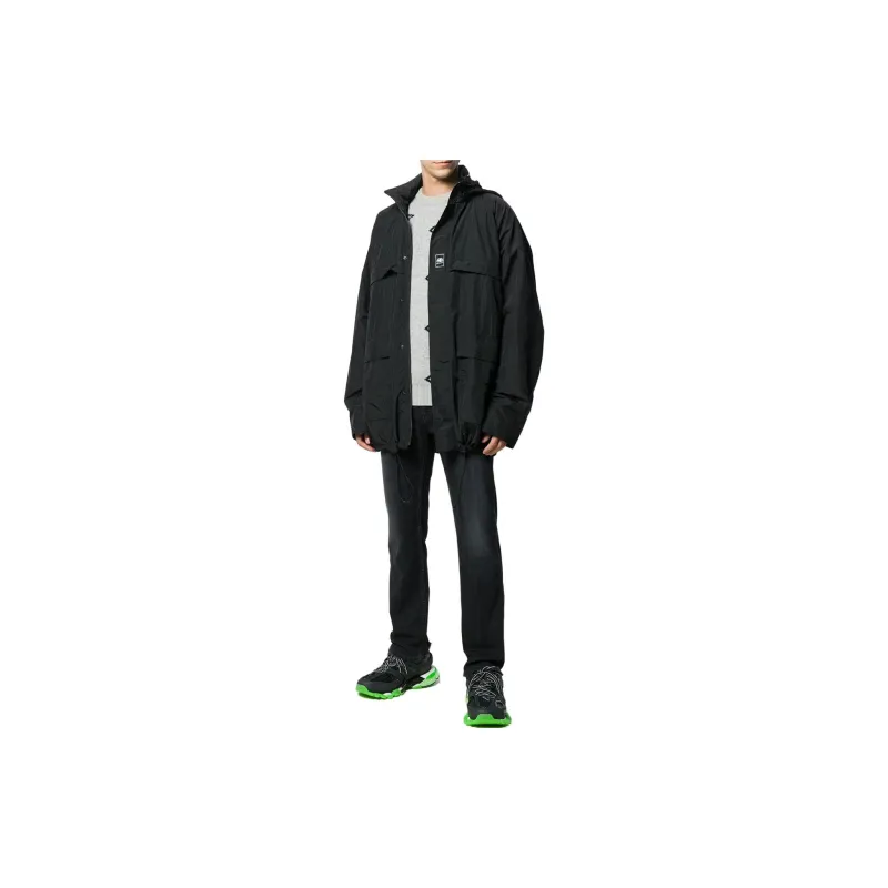 Balenciaga Removable Hood Zipped Windbreaker-1