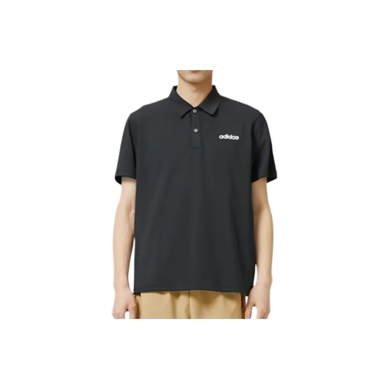 Adidas Polo Shirts Men Black-3