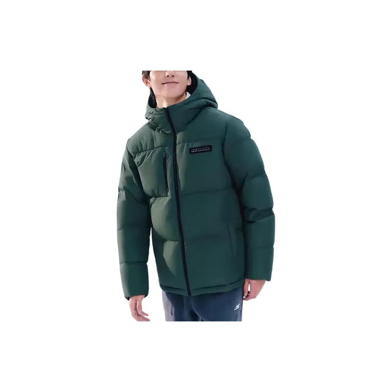 Skechers Down Jacket Men's Bush Green-3
