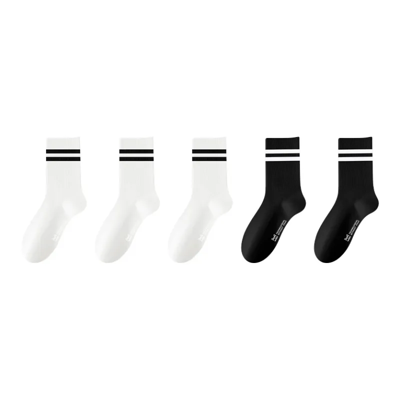 MIIOW Mid Calf Socks Women's 5 Pack-14