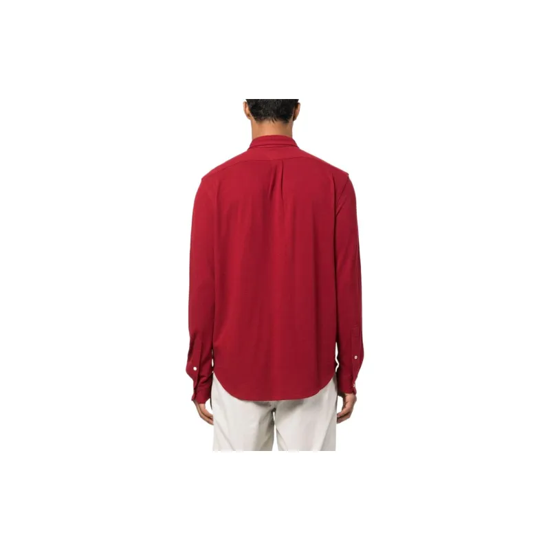 Polo Ralph Lauren Logo Embroidered Curved Hem Shirt-2