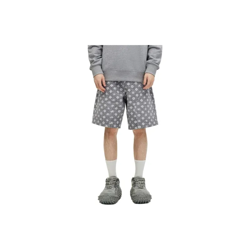 GXG Casual Shorts Men's Gray White-1