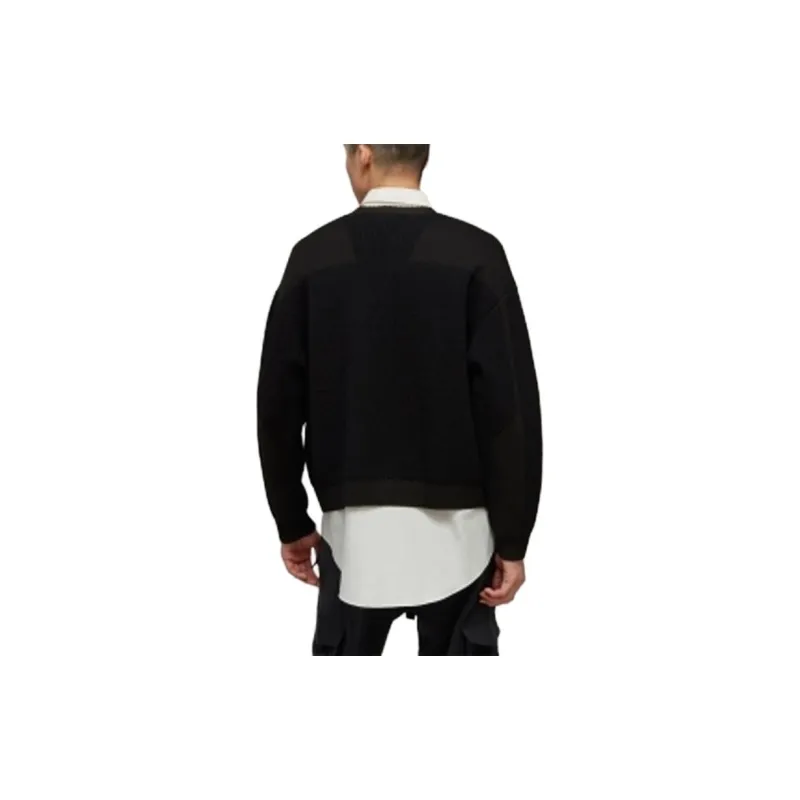 Y 3 Ribbed knit Panelled Jumper-2