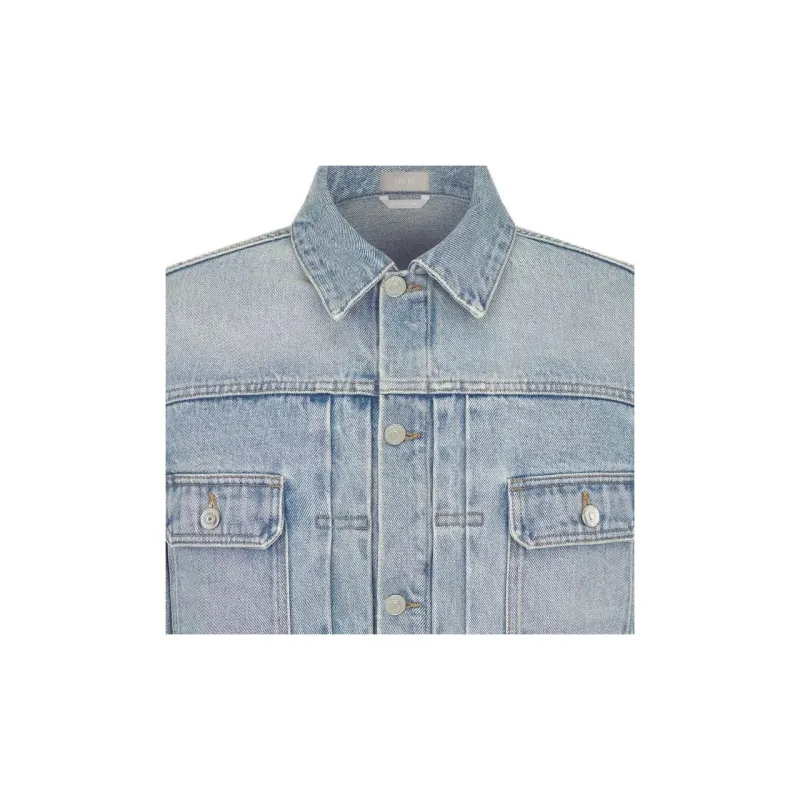 DIOR FW23 Denim Jacket Men's Light Blue-5