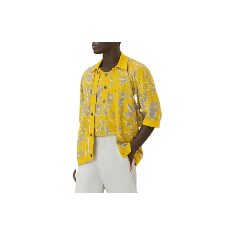 HERMES Shirts Men Yellow-1