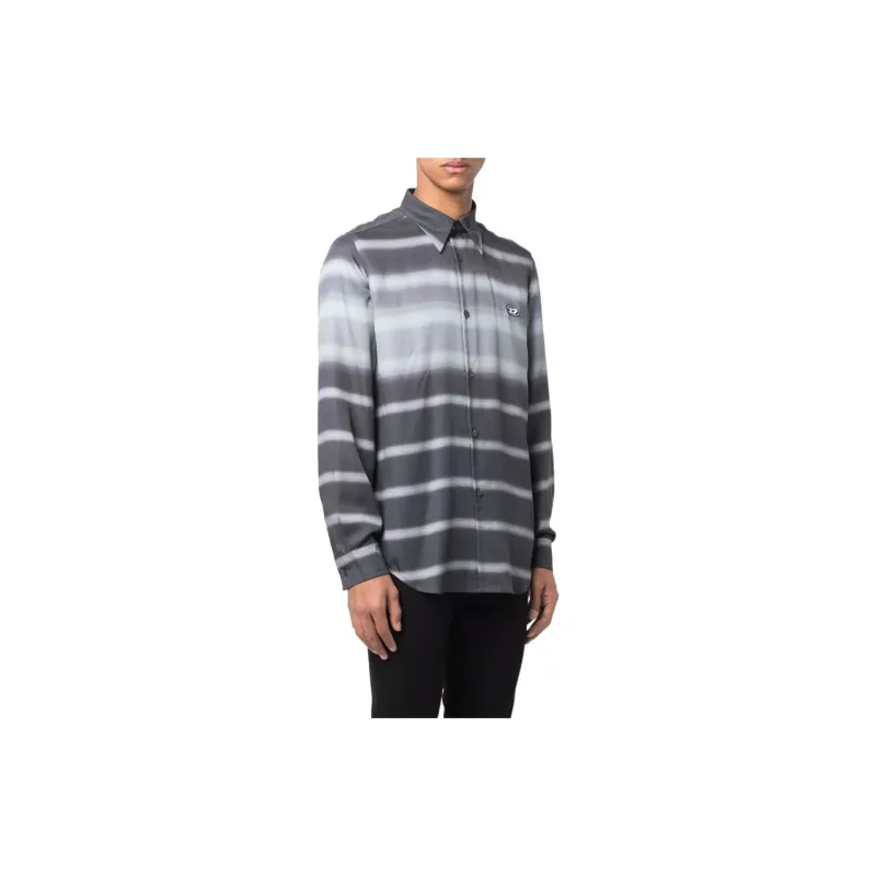 DIESEL Shirts Men Gray-3