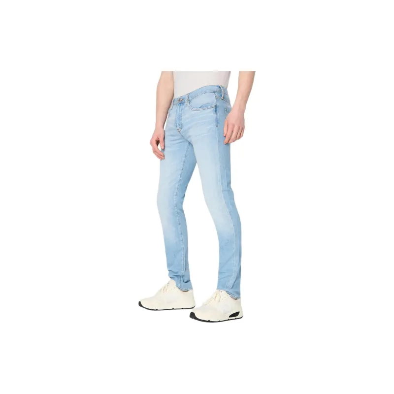 ARMANI EXCHANGE J13 Slim Fit Cotton Linen Denim Jeans Jeans Men's Blue-3