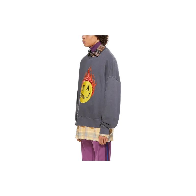 PALM ANGELS Burning Head Crewneck-5