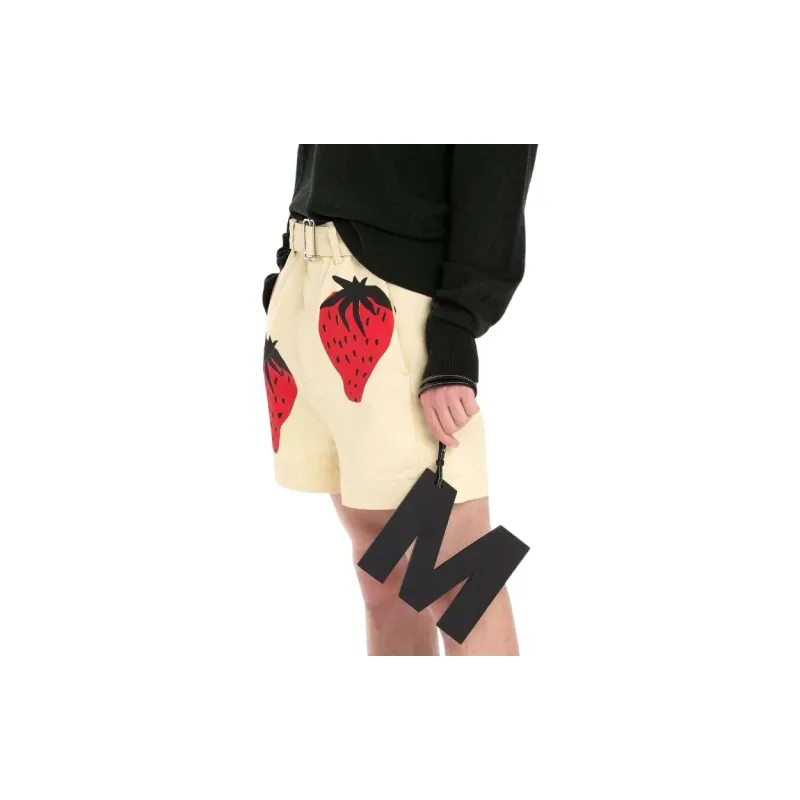 JW Anderson Strawberry print Chino Shorts-4