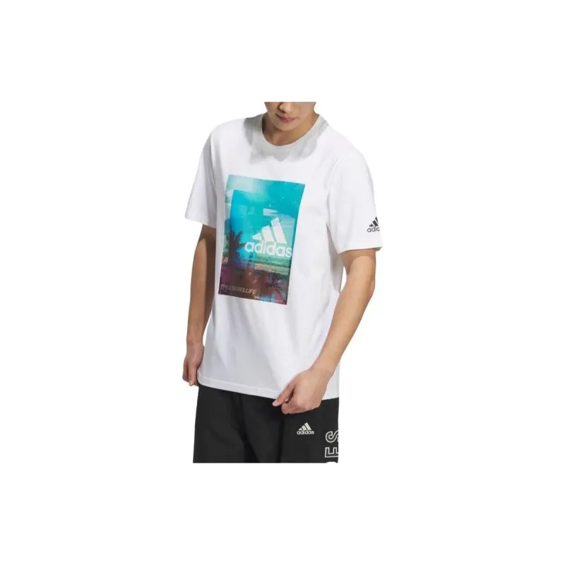 Adidas T-Shirts Men White-1