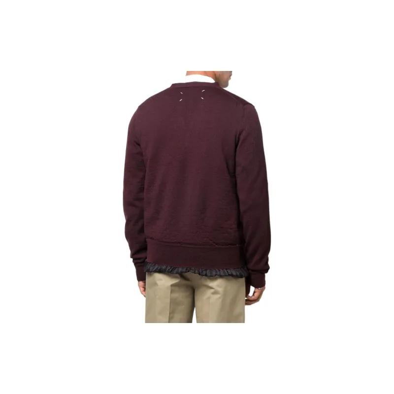 Maison Margiela Knitwear Unisex Burgundy-2