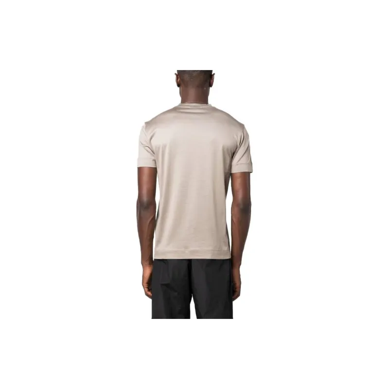 EMPORIO ARMANI Lyocell blend Jersey T shirt With Oversized Ea Logo-2