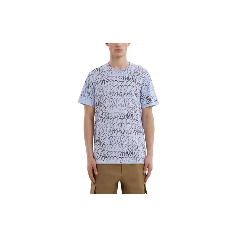 MARNI Graphic print Cotton T shirt-1