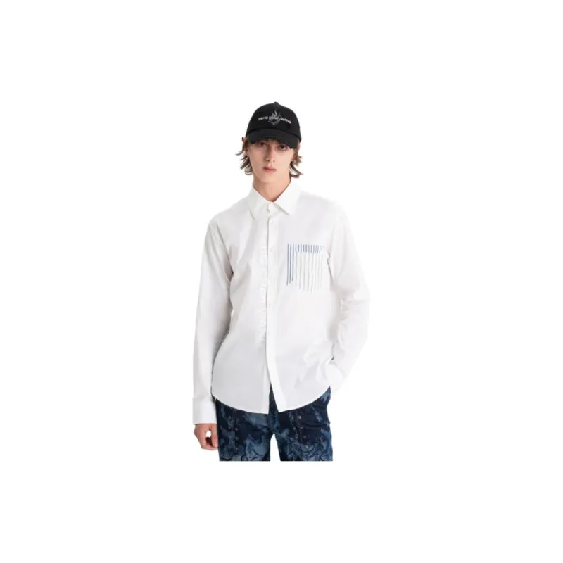 Feng Chen Wang Logo print Cotton blend Shirt-5