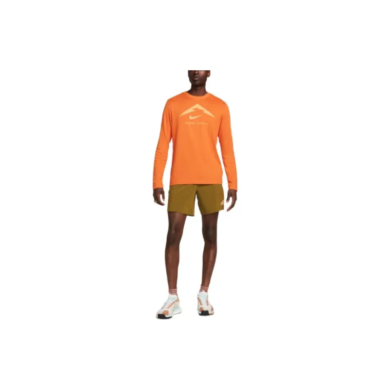 Nike T Shirts Men Orange-1
