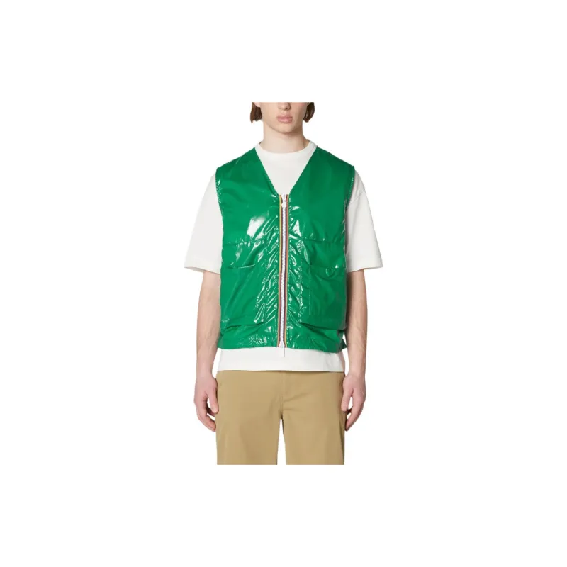 K WAY Vests Unisex Green-1