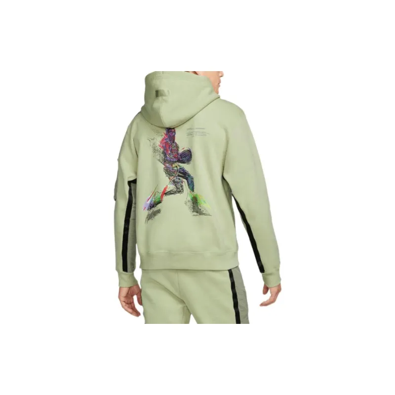 Jordan AS M J 23ENG STMT FLC PO OLIVE Sweatshirt Men's Green-3