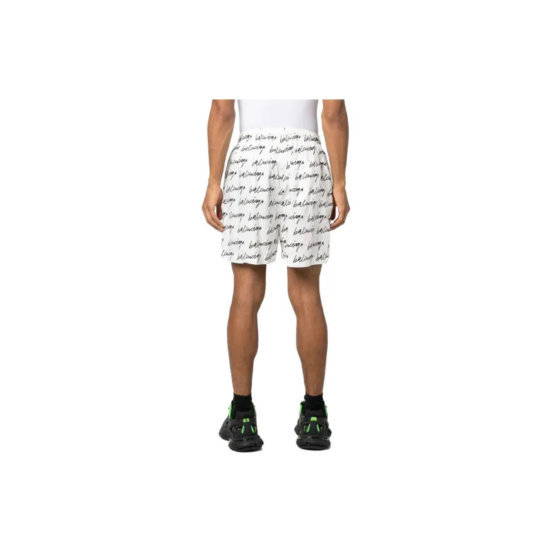 Balenciaga Casual Shorts Men White-2