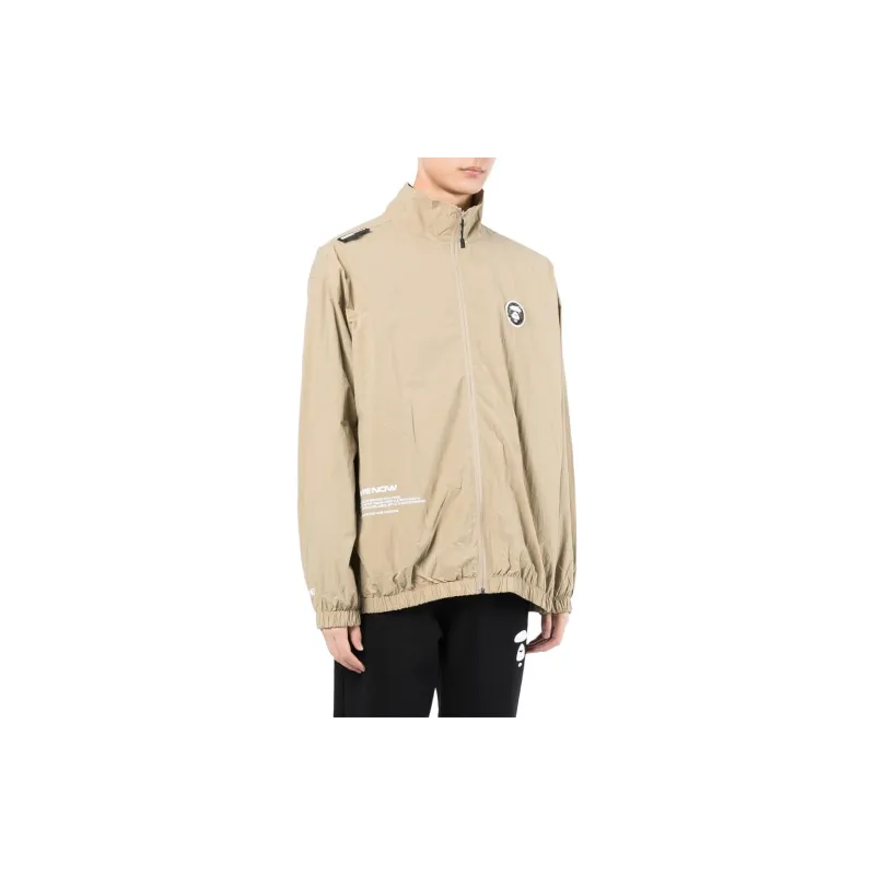 A BATHING APE Logo-patch Zip-up Jacket-2