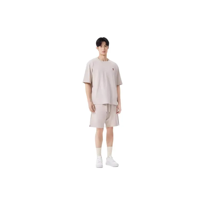 AMIPARIS Alexandre Mattiussi Logo Embroidered Drawstring Knitted Shorts-2