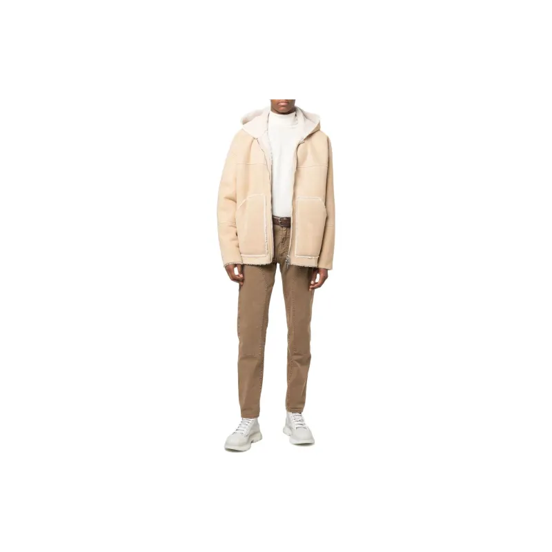 DSQUARED 2 Shearling Long Sleeved Hooded Jacket-1