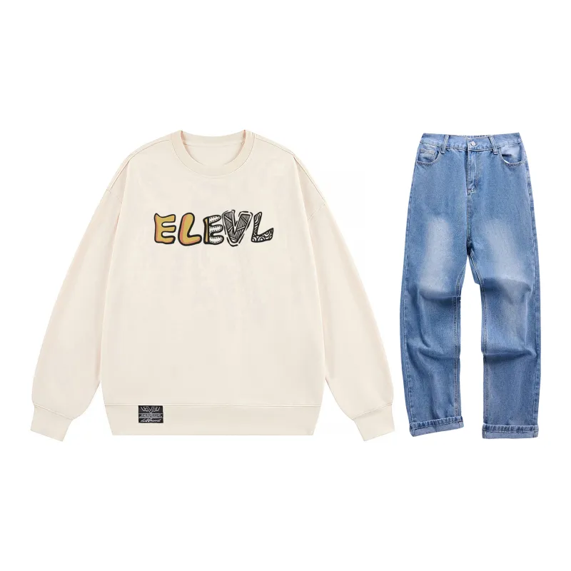 LEVEL Sweatshirt Sets Unisex-19