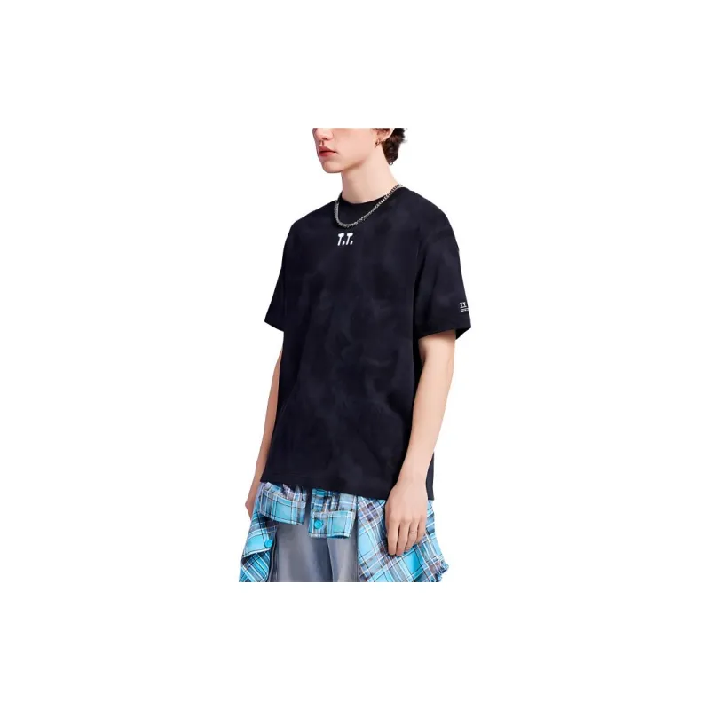 TSMLXLT T Shirt Men's Black Tie Dye-3
