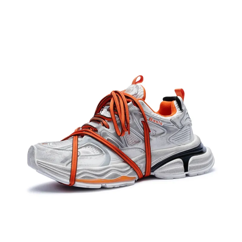 BASLS Abrasion Resistant Breathable Height Increasing Low Top Chunky Sneakers Unisex-1