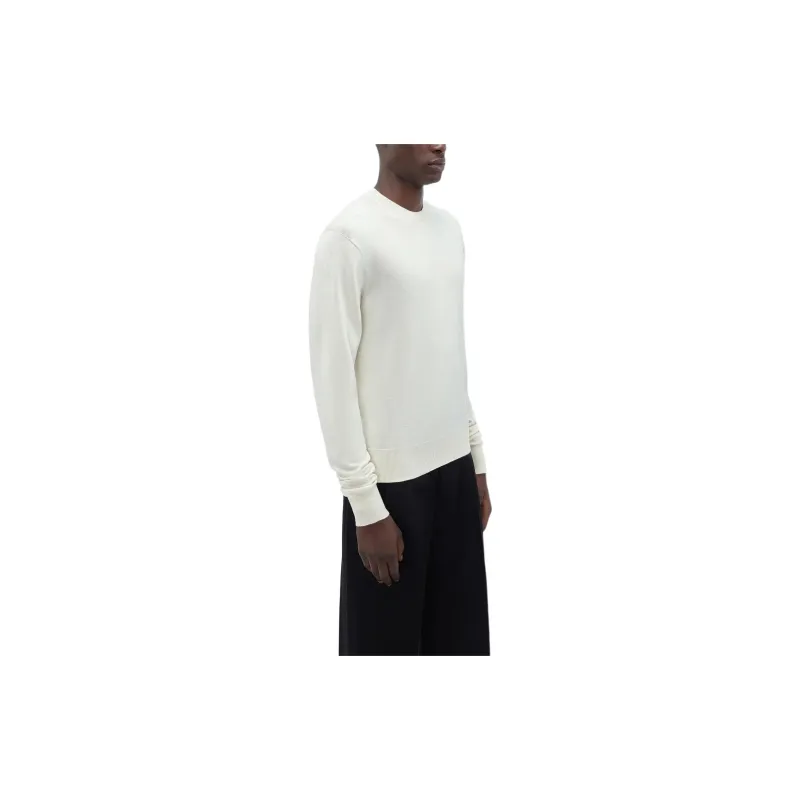 AMIRI Long Sleeve Crew-Alabaster Sweater Men's White-2