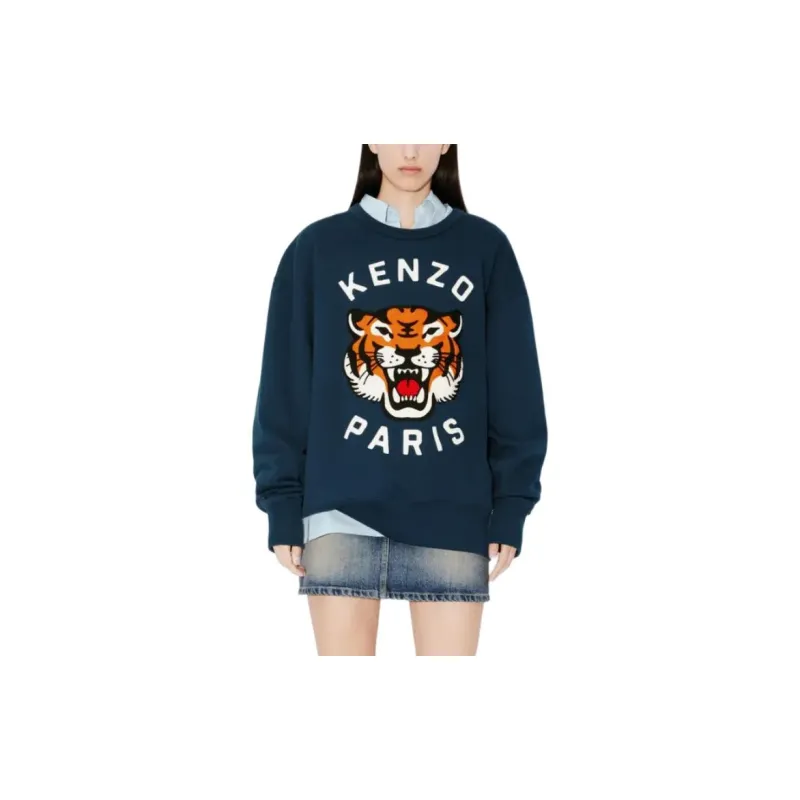 KENZO Lucky Tiger Logo Embroidered Sweatshirt-3