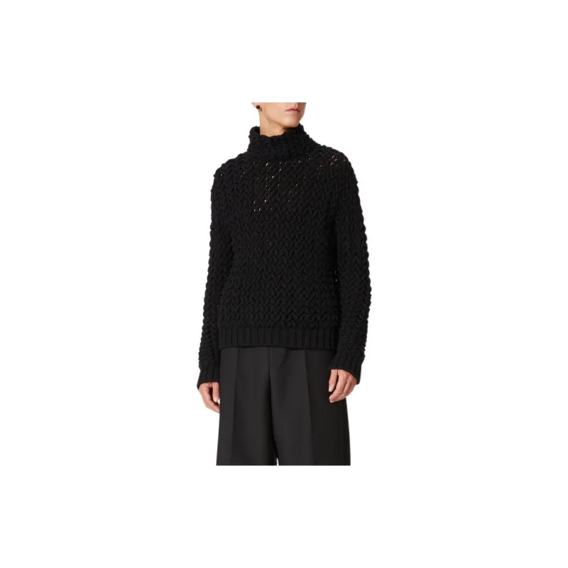 Valentino High Neck Long-Sleeved Jumper-1