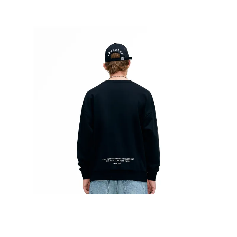 CHOUCHOUS Sweatshirt Unisex Black-2