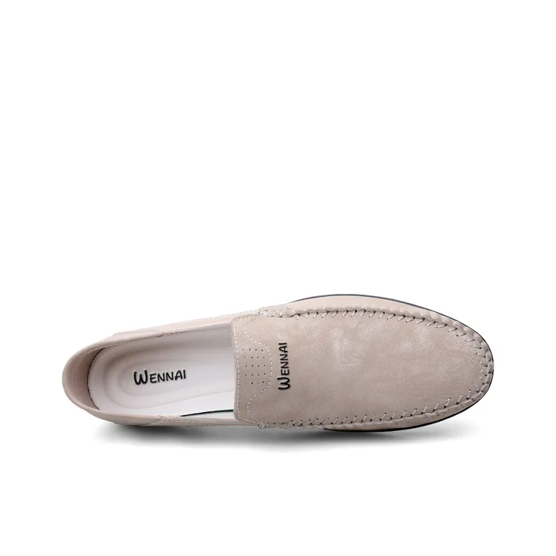 Wen Nai Gommino Loafers Men Black/Gray/Yellow Brown-9