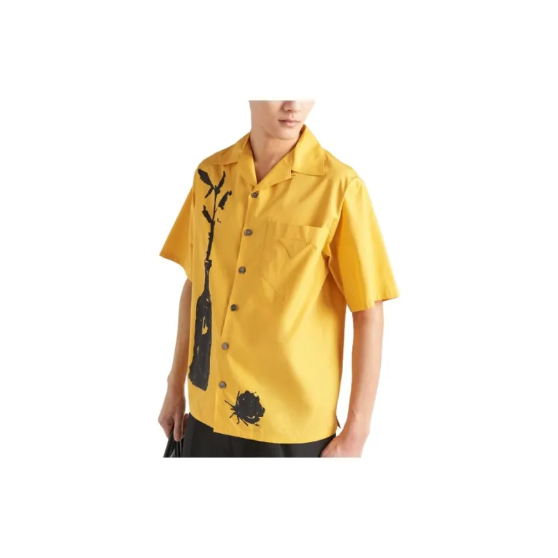 PRADA Shirts Men Yellow-3