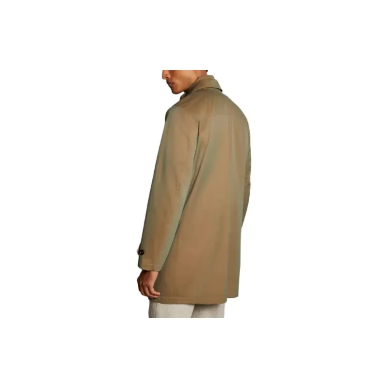 FAY Morning Coat Raincoat In Gabardine Coats Men's Brown-3