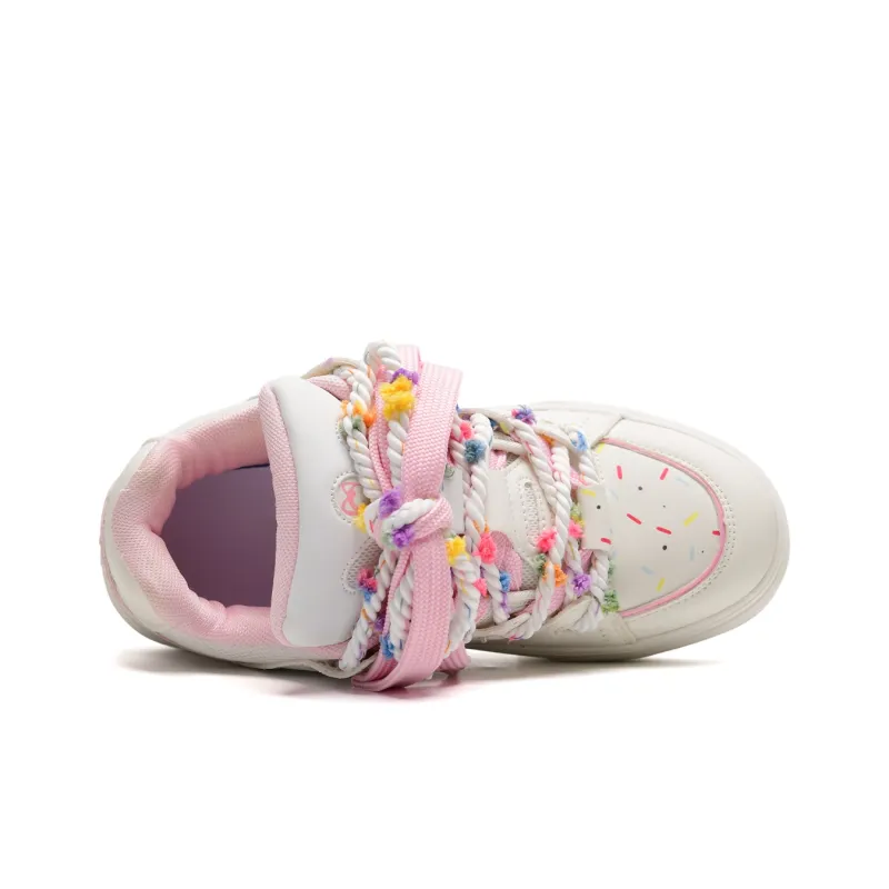 ALI THE FOX Anti-Slip Wear-Resistant Lightweight Breathable Low-Top Skateboard Shoes Women's Cherry Blossom Pink-6